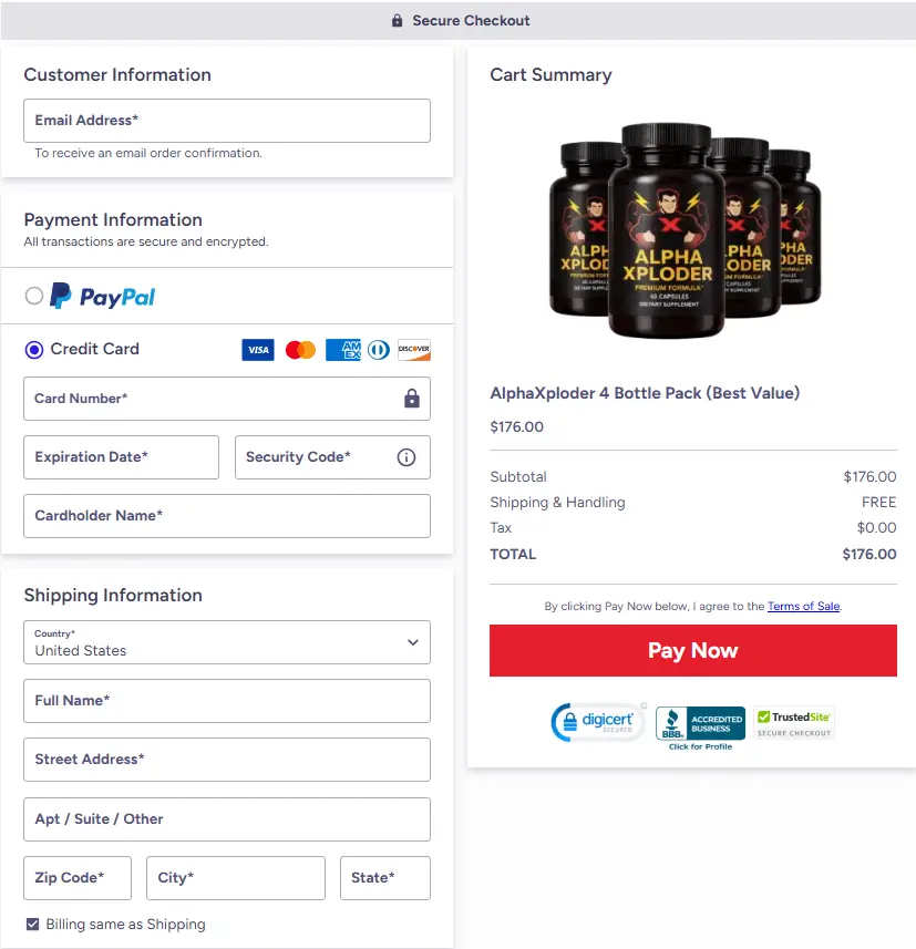 Alpha Xploder-Secure-Checkout